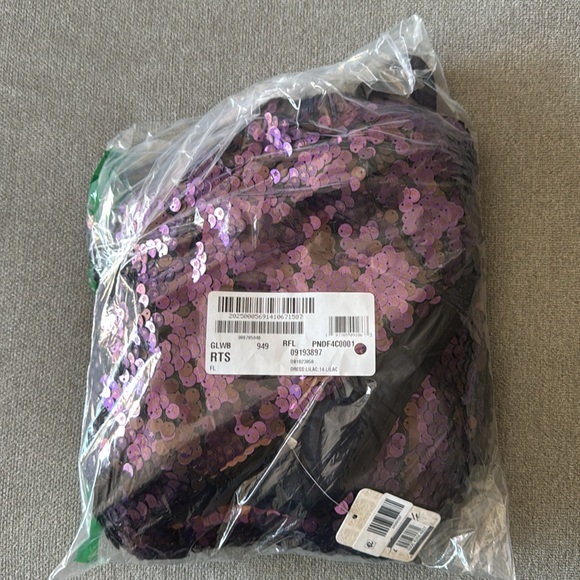 NWT Free People Star Bright Sequin Cropped Top & Maxi Skirt Set Lilac, Size 14 - Picture 10 of 10